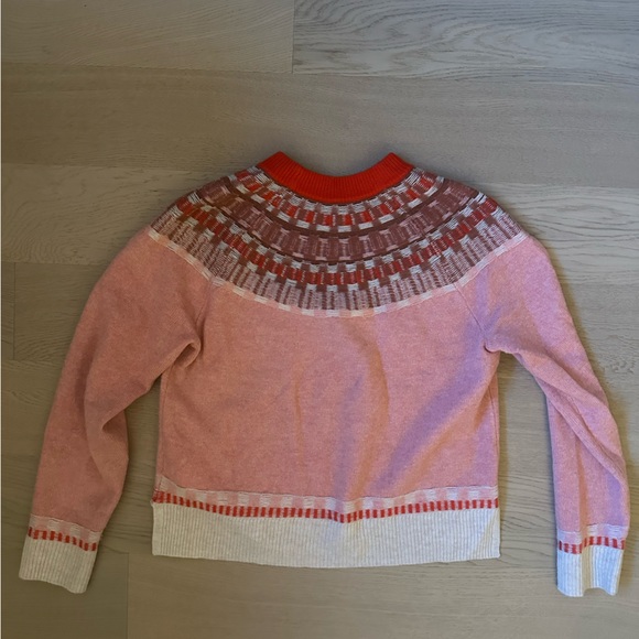 Madewell Red and Pink Fair Isle Sweater - Picture 8 of 8